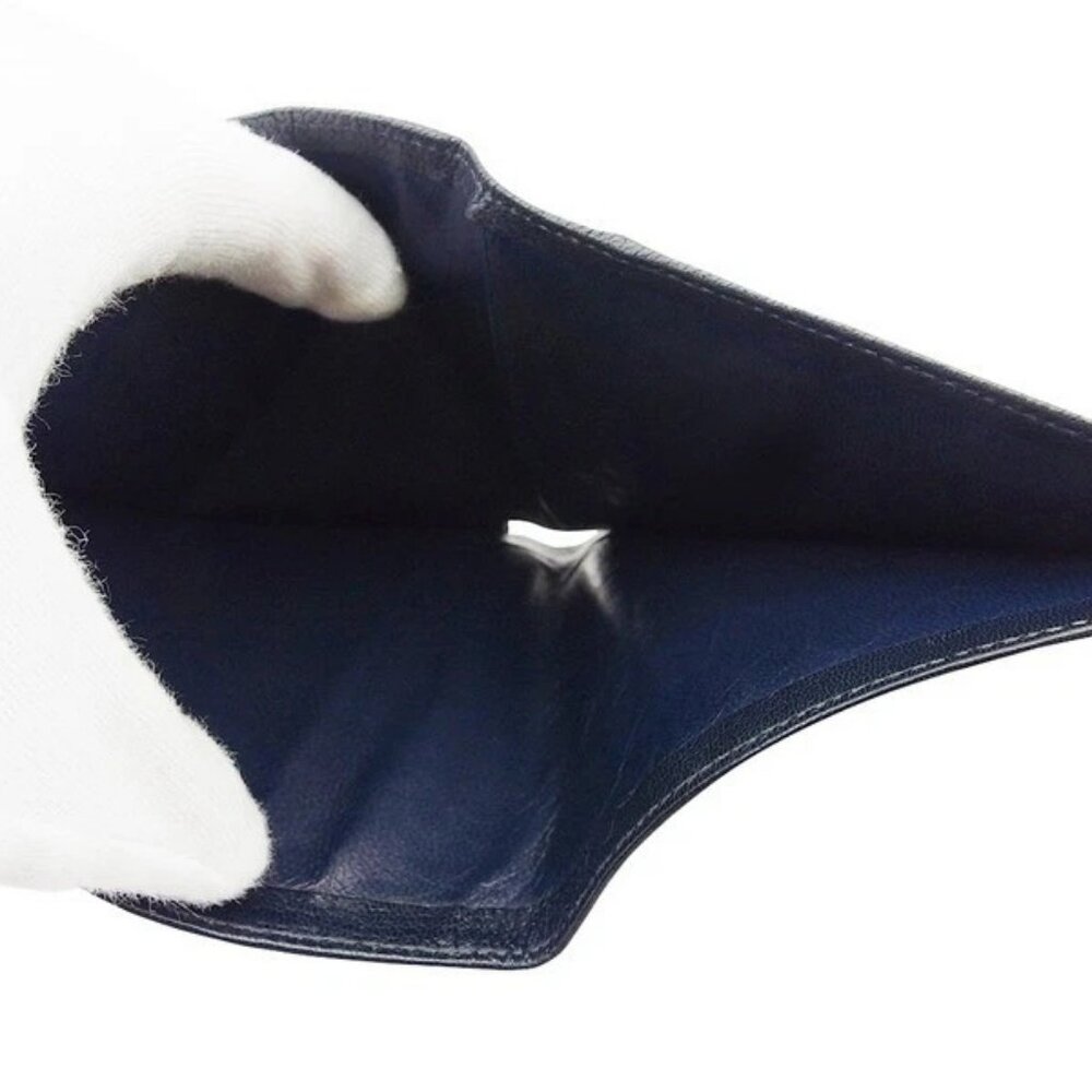 CELINE Bill Compartment Navy gold Women Authentic secondhand - Picture 6 of 6